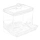 thumbnail image 3 of Organizador de maquillaje cosmético,Caja de hisopos de algodón acrílico transparente,Caja de hisopos de algodón acrílico de cristal,Caja de hisopos de algodón a prueba de 2 piezas, 3 of 8