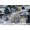 thumbnail image 2 of OBrien, Jay 24x17 White Modern Wood Framed Museum Art Print Titled - PA, Waterfall flows past rocks in Childs Park, 2 of 4