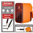 thumbnail image 6 of WNEXOPE Black Manual Pencil Sharpener with Adjustable Tip for Artists, Large Capacity Shavings Box with Fast and Robust Helical Blade - Ideal for Sketching and Drawing Pencils, 6 of 6