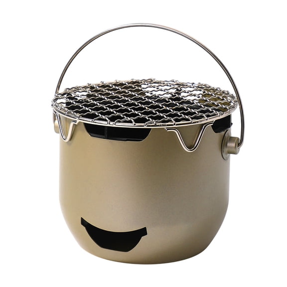 Ruanlalo Mini Charcoal Stove Stainless Steel Portable Oven for Tea Making Efficient Heating Lightweight BBQ Stove for Indoor Outdoor Use