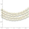 thumbnail image 4 of Sterling Silver Fwc Pearl 4-Strand 17.5In W/2In Ext Necklace (Width 14.75) (Length 19.5) - Jbsp, 4 of 5
