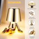 thumbnail image 3 of Touch Control Bedside Table Lamp, Creative Little Golden Man Decorative LED Desk Lamp, 3 Brightness Levels Dimmable USB Charging Table Lamp for Bedroo, 3 of 5