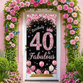thumbnail image 5 of Sparkling Pink Balloon Themed 40th Birthday Backdrop Banner with Crown Element Fabulous Party Decorations Photography Props for Birthday Celebrations Party Supplies Event Decors, 5 of 7