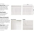 thumbnail image 5 of VHC Brands Ruffled Sheer Cotton Petticoat Tier Curtains, White, 2 Panels, 5 of 5