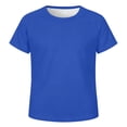 thumbnail image 1 of Kids Unisex Raglan Sleeve Mesh Shirts, Breathable Casual Tops for School & Play, 3-14Y, 1 of 4
