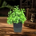 thumbnail image 4 of Honeeladyy Realistic Fake Potted Plants, Plastic Greenery Decor, Small Artificial Green Plant for Home, Office, Wedding, Tabletop, Shelf Decor, 4 of 6
