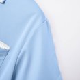 thumbnail image 6 of Felirenzacia Men's Casual Contrast Edge Polo Shirt Pocket Front Casual Wear, 6 of 9
