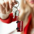 thumbnail image 4 of Key Chain Bag Keychains Outdoor Decoration Retro Wafer Travel Miss Red, 4 of 8
