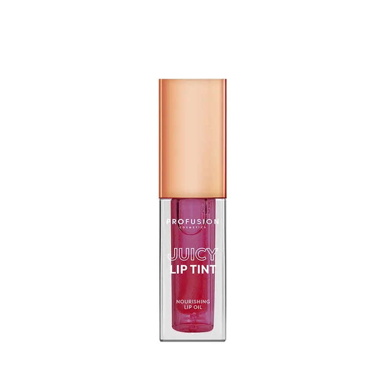 Profusion Cosmetics Juicy Lip Tint and Nurturing Lip Oil, Soothes and Comforts Lips with Luscious High Shine Finish, Blissful Berry