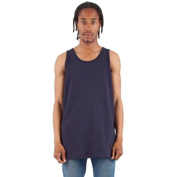 Adult 6 oz., Active Tank Top - NAVY - M