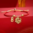 thumbnail image 3 of EOEMY Lucky Red Rope Bracelet Adjustable Chain Women The Year Of The Dragon Jewelry-#7, 3 of 8