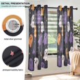 thumbnail image 3 of Yayeee Window Curtains Light Filtering 63"x42" Grommet Panel Pair Home Living Room Decor, Orange Halloween Ghosts, 3 of 7