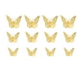 thumbnail image 3 of XIEULQP Butterfly Decorations Dragonfly Wall Stickers, 12 Pcs Metal Wall Art for Bedroom Living Room (Gold) Gold, 3 of 3