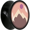 thumbnail image 2 of Body Candy 9/16" Mountain Sunrise Acrylic Saddle Plug Set, 2 of 4
