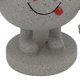 thumbnail image 2 of Maceta bonita de resina con diseño de hombre sonriente, decoración de jardín al aire libre, color gris, 2 of 4