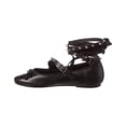 thumbnail image 2 of Schutz Larissa Lace Up Leather Flat Ballet, 7, 2 of 4