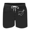 thumbnail image 4 of Mens Casual Pantalones Cortos en Forma de Corazón Impreso Cordón Bolsillo Playa, Poliéster Spandex para Primavera Verano Al Aire Libre Y Diario, 4 of 8