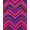 Pink, Pattern 4, variant on ODIKA 4' x 6' Machine Washable Non-Slip Area Rug, Chevron zigzag High Traffic Rug, Teal, 706020