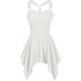 thumbnail image 2 of Gspmoly Robes pour Femmes, Mode Femmes Été Décontracté Uni Col en V Camis Sans Manches Robe Mini Robe de Cocktail Aubaines du Jour, 2 of 7
