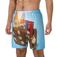 thumbnail image 2 of Balery Trip to London Mens Swim Trunks Swim Shorts for Men Quick Dry Inseam Beach Shorts with Compression Liner Pocket-Medium, 2 of 9
