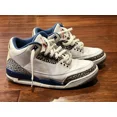 thumbnail image 1 of Ni - ke Ni - ke 136064 104 Jordan 3 Retro Blue White Mens 8.5 Hi Basketball Sneaker Shoes, 1 of 5