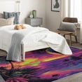 thumbnail image 4 of Neon Rugs for Gaming Room - Neon Rug & Home Decor, 3x5 Area Rug, Tropical Palm Rugs for Entryway, Washable Non Slip Soft Low Pile Small Indoor Door Mat, Hawaiian Carpet & Room Decorations, 4 of 7