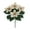 Gold, variant on YAZHPA Artificial Silk Flowers Christmas Poinsettia Bouquets Cone Fern Ivy Festive for Xmas Valentine's Day Holiday Decor, Silver