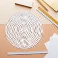 thumbnail image 4 of FUTUREORYY 30Pcs White Round Plastic Craft Mesh Sheets Reusable for Embroidery Knitting and Stitching, 4 of 8