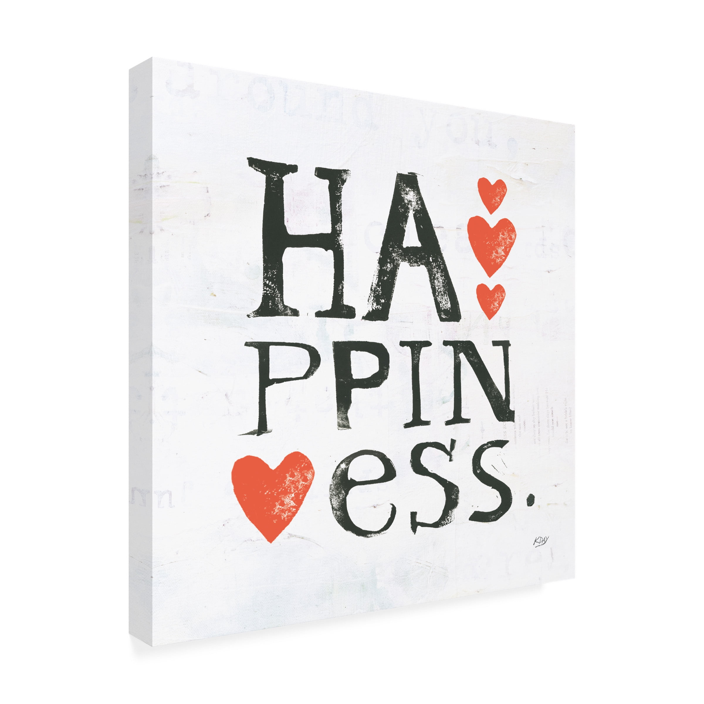 Kellie Day 'Happiness' Canvas Art