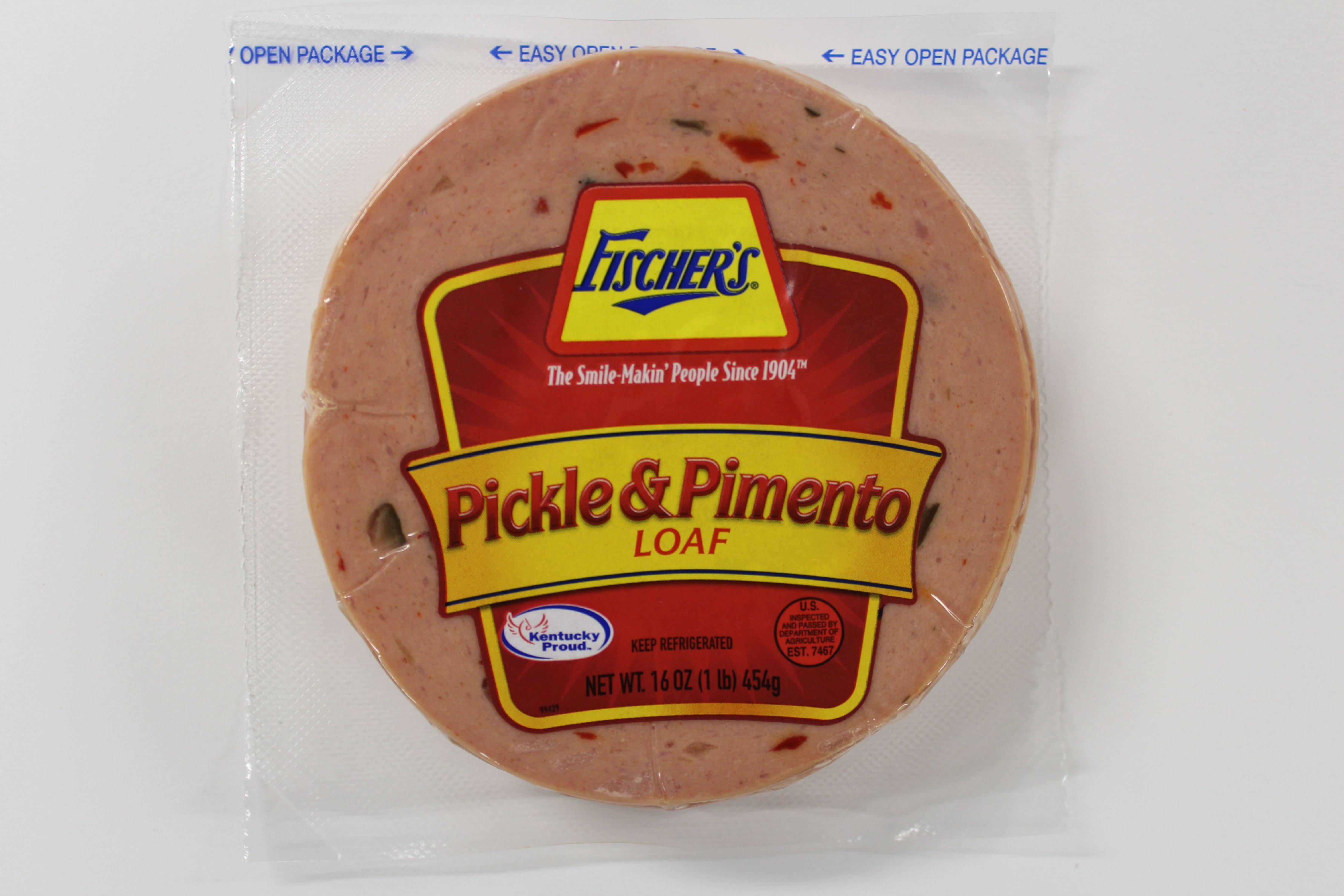 Fischer's Pickle & Pimento Loaf, 16 Oz. - Walmart.com ...