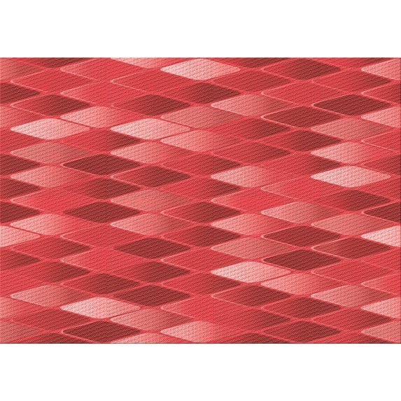 Ahgly Company Indoor Rectangle Patterned Bean Red Area Rugs, 3' x 5'