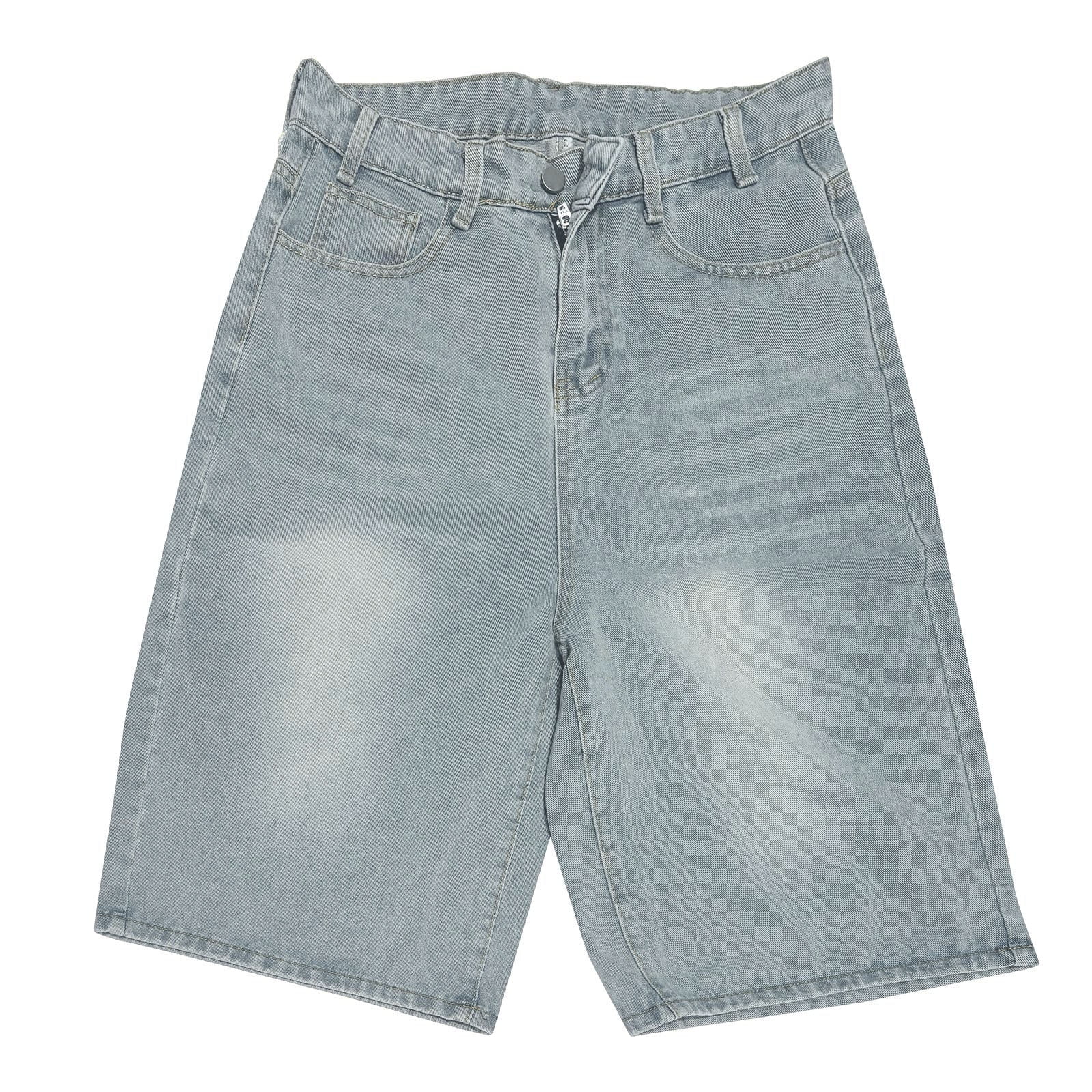 adviicd Womens Trendy Knee Length Denim Short Low Waisted Stretchy