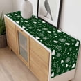 thumbnail image 4 of Green Christmas Table Runner 70 Inches Long Farmhouse Dress Scarves, Xmas Tree Snowflakes Winter Holiday Dining Tablerunner for Coffee Table/Kitchen Island/Party Décor, 13" x 70", 4 of 8