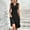 Black#2, variant on GaThRRgYP Tropical Print Sleeveless V-Neck Dress-Summer 2025 Collection,Fashion Women's Round Neck Casual Solid Color Pocket Short-sleeved Knee-length Mini Skirt Wine S