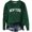 Dark Green, variant on Sweater for Women, Round Neck Sweaters for Women, Letter Printed Long Sleeve, Autumn Winter Casual Comfort