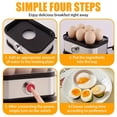 thumbnail image 2 of Transparent Stainless Steel Egg Cooker, Simultaneously Boils 6 Eggs, Multifunctional Portable Mini Breakfast Maker, Modern Kitchen Small Appliance, Multi-purpose Household Design, 2 of 7
