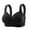 Black, variant on Hfnxid Women Plus Size Bras no Wire,Ladies Traceless Comfortable No Steel Ring Breathable Push Up Front Opening Buckle Bra Woman Underwear