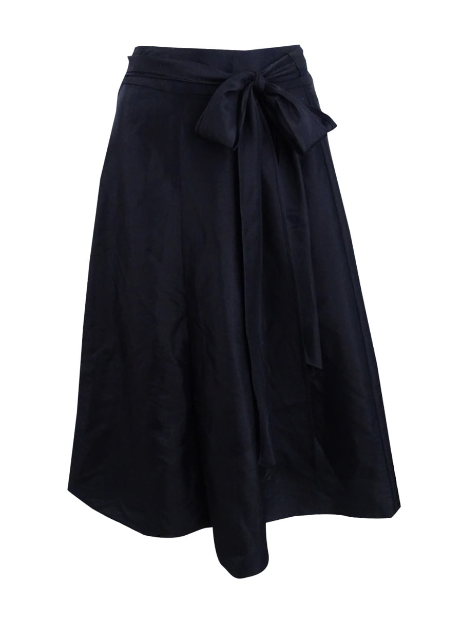 MSK - MSK Women's Taffeta Belted A-Line Skirt - Walmart.com - Walmart.com