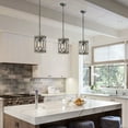 thumbnail image 3 of 1-Light Farmhouse Pendant Light for Kitchen Island Rustic Wood Chandelier Light Fixture for Dining Room Entryway Foyer, 3 of 7