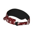thumbnail image 2 of Balery Snowflake red plaid Sport Wear Athletic Visor Sun Sports Visor Hat Visor Adjustable Cap for Women and Men (One Size), 2 of 7