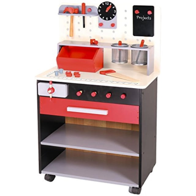 wooden tool station toy