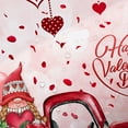 thumbnail image 5 of Valentines Shower Curtain, Happy Valentine''s Day Shower Curtain for Bathroom, Valentine Shower Curtain Romantic Lover Couples Shower Curtain Falling Red Heart Shower Curtain Set with Hooks, 72X72inch, 5 of 6