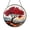 Acrylic 3.5 Inch, variant on Tree of Life Garnet Style Stained Glass Suncatcher, Circular Window Art with Rich Crimson Colors, Elegant Home Decor