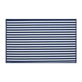 thumbnail image 2 of Puntoco Alfombrilla de baño a rayas para puerta de baño, alfombrilla antideslizante para puerta de baño, alfombrilla de secado rápido que absorbe el agua para el baño, tamaño mediano, 2 of 3