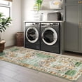 thumbnail image 2 of Hasoo 2' x 6' Runner Rugs for Hallways Non Slip Kitchen Rug Enteryway Indoor Mats, Green, 2 of 6