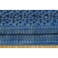 thumbnail image 4 of Casavani Handwoven Blue Cotton Dhurrie Bed Room Living Room Dining Room Kitchen Carpets 3x5 feet, 4 of 5