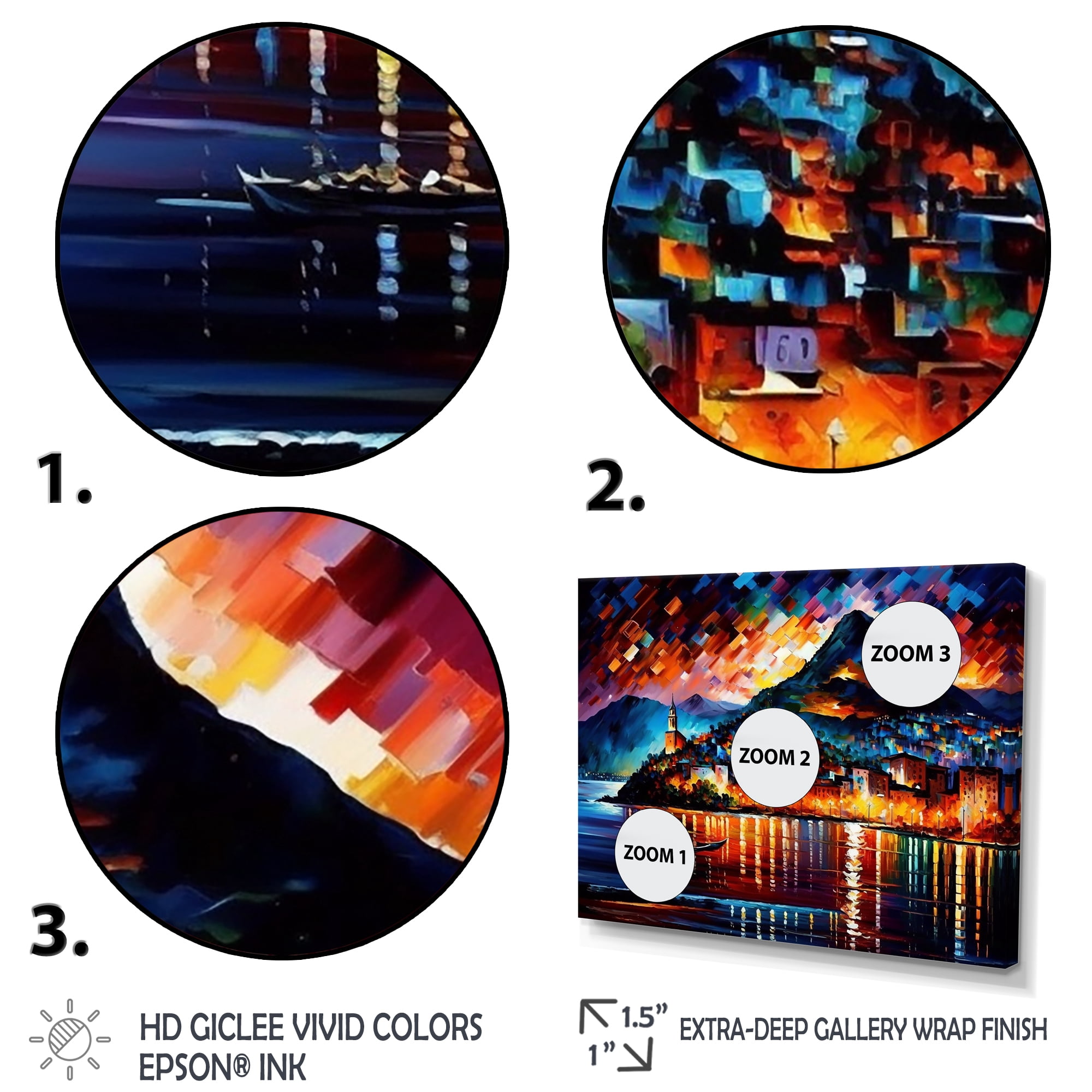 Designart Colorful City Of Rio Canvas Wall Art