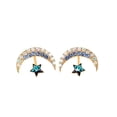 thumbnail image 2 of Minnieouse Pendientes de cristal en forma de estrella y luna para mujer y niña, pendientes de aleación, accesorios de moda para joyería Ropa, zapatos y accesorios Miscelánea Minnieouse PS10155-00, 2 of 6
