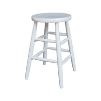 International Concepts Scooped Seat Dining Stool 24 Inch Seat Height