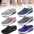 thumbnail image 1 of Air Cushion Slip-on Walking Shoes Orthopedic Diabetic Mesh Flatform Wedge Slider, 1 of 3